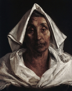 The Old Italian Woman [1824] by Théodore Géricault [1791–1824]